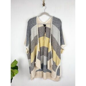 NWT Coco + Carmen Knit Striped Sweater Poncho